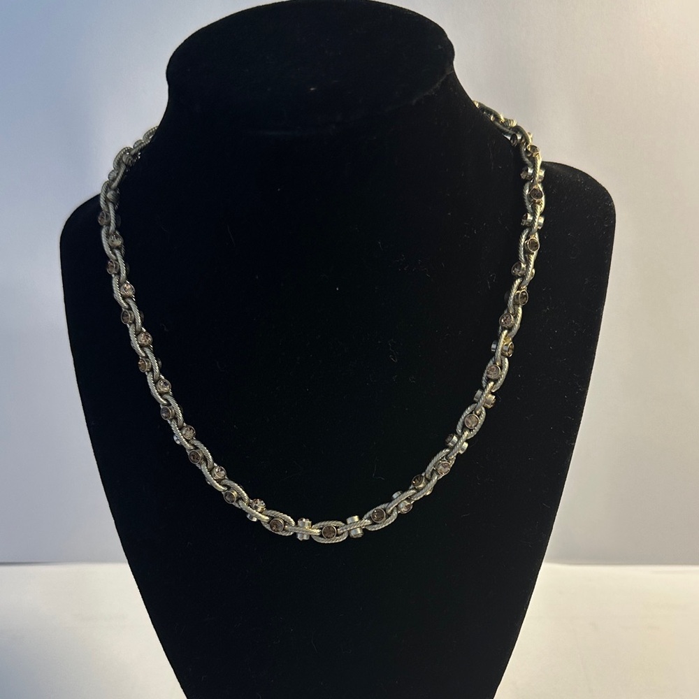 Elegant Gold-Tone Rope Link Necklace for Women
